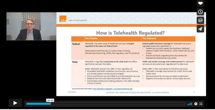 Kyle Zebley shares key insight about legislative and regulatory considerations impacting telehealth providers in 2022.